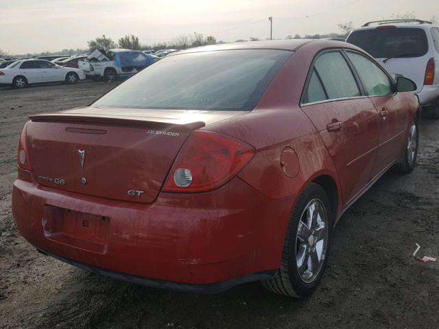 1G2ZH558X64242909 - 2006 PONTIAC G6 GT RED photo 4