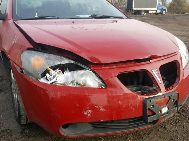 1G2ZH558X64242909 - 2006 PONTIAC G6 GT RED photo 9