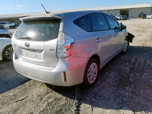 JTDZN3EU7D3263158 - 2013 TOYOTA PRIUS V SILVER photo 4