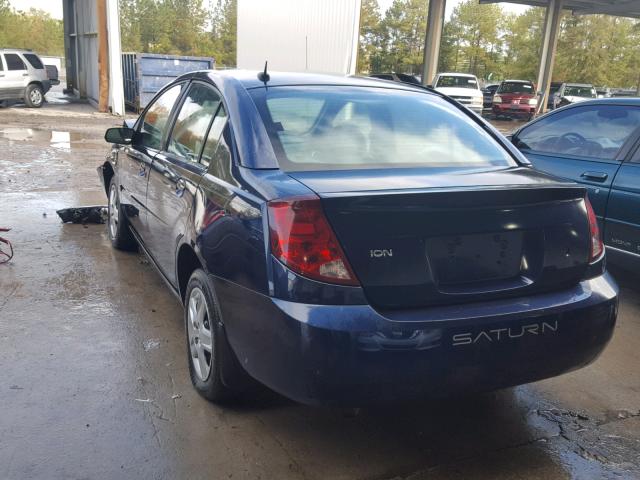 1G8AJ55F07Z165591 - 2007 SATURN ION LEVEL BLUE photo 3