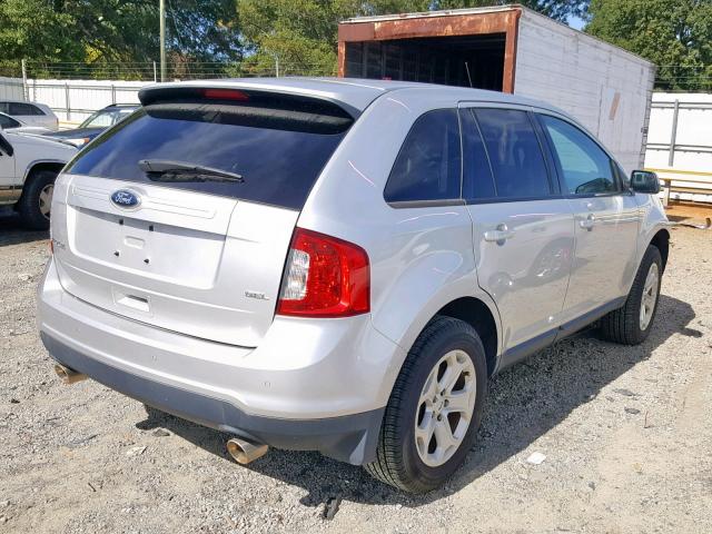 2FMDK3JC7DBB16561 - 2013 FORD EDGE SEL SILVER photo 4