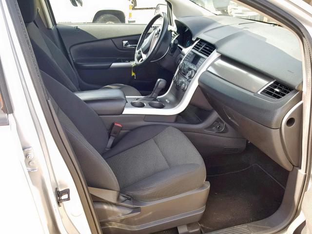 2FMDK3JC7DBB16561 - 2013 FORD EDGE SEL SILVER photo 5