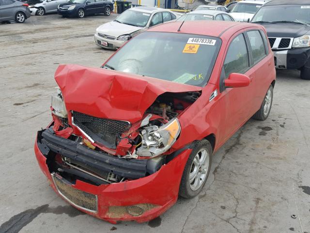 KL1TD6DE8BB122596 - 2011 CHEVROLET AVEO LS RED photo 2