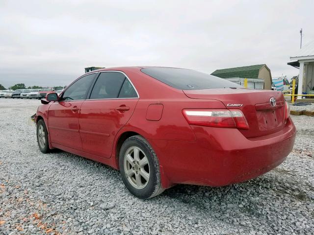 4T4BE46K38R034272 - 2008 TOYOTA CAMRY CE RED photo 3