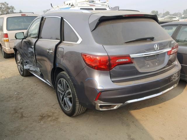 5FRYD4H8XHB014587 - 2017 ACURA MDX ADVANC CHARCOAL photo 3