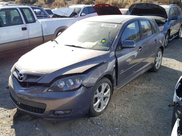 JM1BK344181870573 - 2008 MAZDA 3 HATCHBAC CHARCOAL photo 2