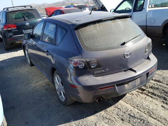 JM1BK344181870573 - 2008 MAZDA 3 HATCHBAC CHARCOAL photo 3