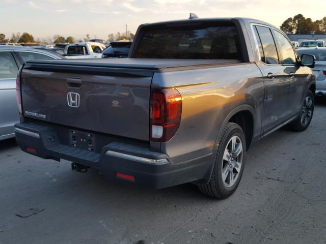 5FPYK2F66HB005793 - 2017 HONDA RIDGELINE CHARCOAL photo 4