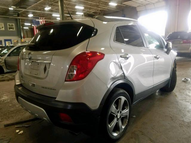 KL4CJCSBXEB686242 - 2014 BUICK ENCORE SILVER photo 4