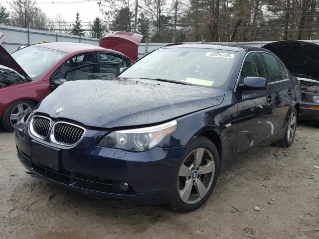 WBANF33577CS40634 - 2007 BMW 525 XI BLUE photo 2