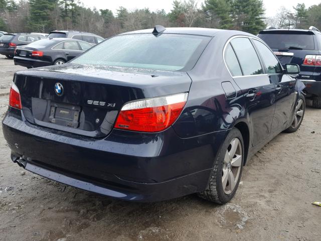 WBANF33577CS40634 - 2007 BMW 525 XI BLUE photo 4