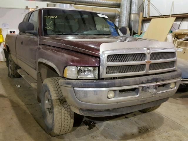 3B7KF23602M296804 - 2002 DODGE RAM 2500 BURGUNDY photo 1