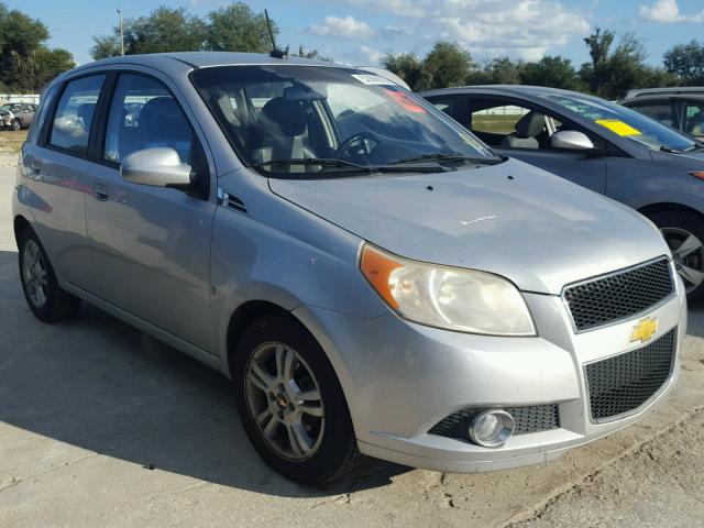 KL1TG66E29B305331 - 2009 CHEVROLET AVEO LT SILVER photo 1