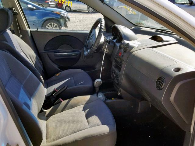 KL1TD66687B735993 - 2007 CHEVROLET AVEO BASE Ağ foto 5
