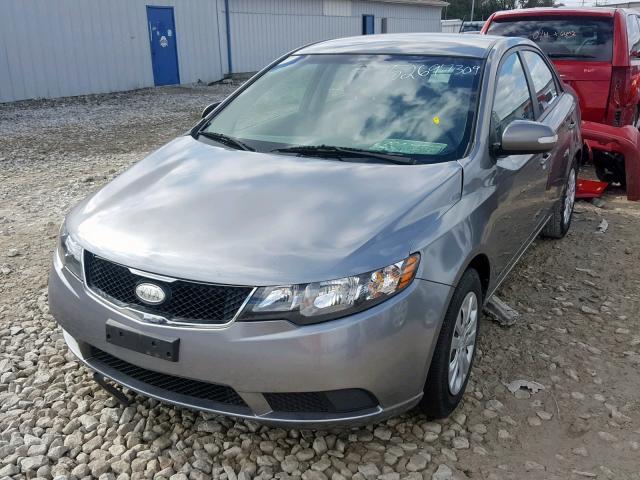 KNAFU4A24A5880689 - 2010 KIA FORTE EX GRAY photo 2