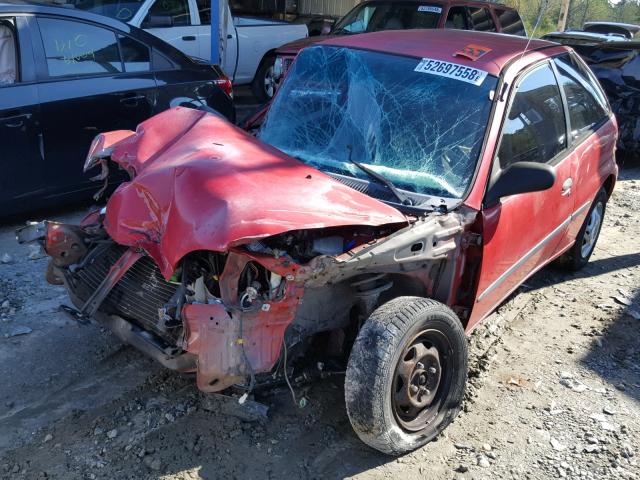 2C1MR2293V6708138 - 1997 GEO METRO LSI RED photo 2