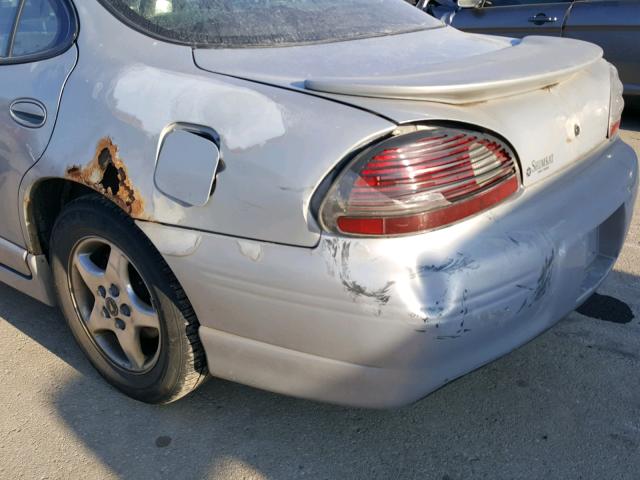 1G2WP52K8XF275581 - 1999 PONTIAC GRAND PRIX SILVER photo 9