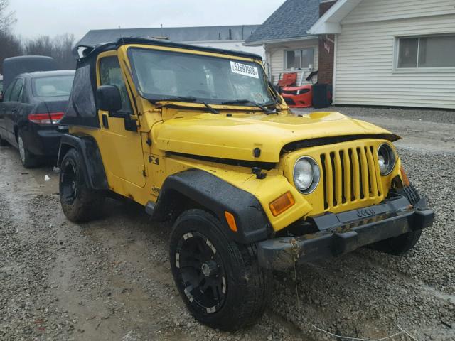 1J4FA39S04P793059 - 2004 JEEP WRANGLER X YELLOW photo 1