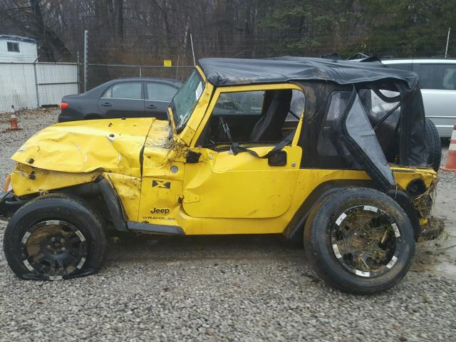 1J4FA39S04P793059 - 2004 JEEP WRANGLER X YELLOW photo 10