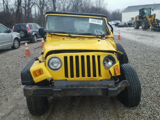 1J4FA39S04P793059 - 2004 JEEP WRANGLER X YELLOW photo 9