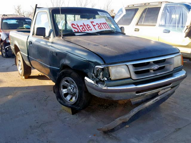 1FTCR10A1VPB12743 - 1997 FORD RANGER TEAL photo 1