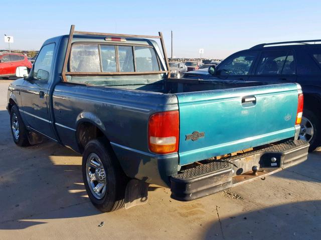 1FTCR10A1VPB12743 - 1997 FORD RANGER TEAL photo 3