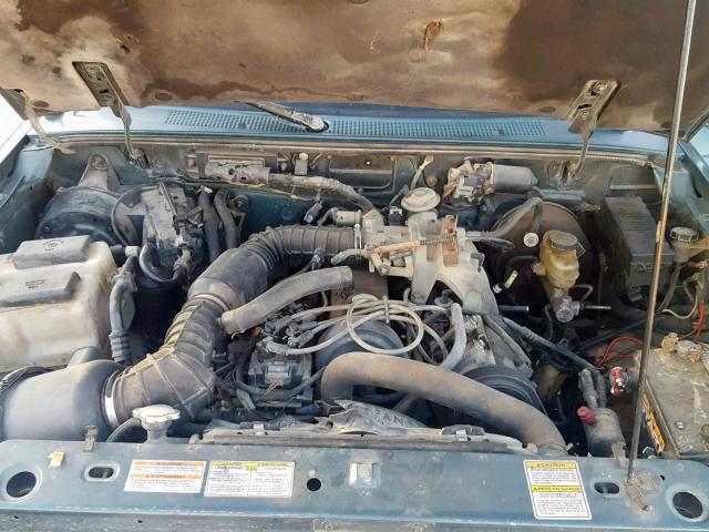 1FTCR10A1VPB12743 - 1997 FORD RANGER TEAL photo 7