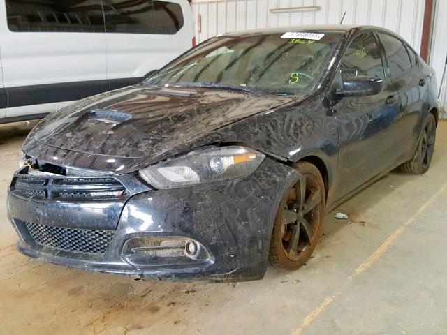 1C3CDFBB2GD643864 - 2016 DODGE DART SXT BLACK photo 2