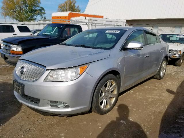 1G4GD5GGXAF168175 - 2010 BUICK LACROSSE C SILVER photo 2