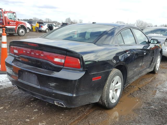 2C3CDXHG0CH253755 - 2012 DODGE CHARGER SX BLACK photo 4