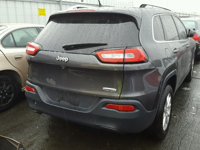 1C4PJLCB5EW297278 - 2014 JEEP CHEROKEE L GRAY photo 4