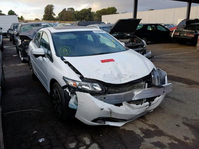 19XFB2F9XEE219312 - 2014 HONDA CIVIC EXL WHITE photo 1