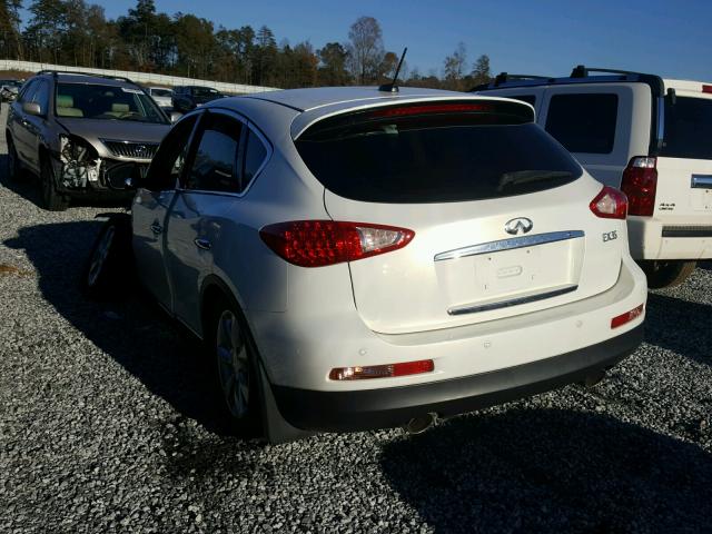 JNKAJ09F58M353331 - 2008 INFINITI EX35 BASE WHITE photo 3