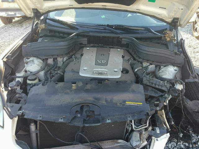 JNKAJ09F58M353331 - 2008 INFINITI EX35 BASE WHITE photo 7