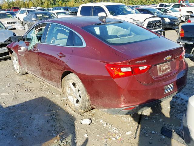 1G1ZB5ST9GF240797 - 2016 CHEVROLET MALIBU LS ბურგუნდია ფოტო 3