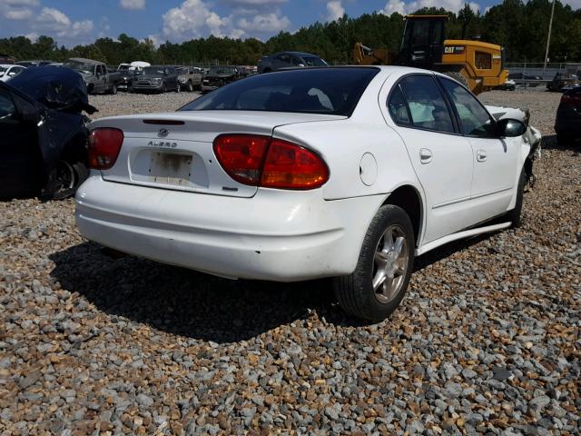 1G3NF52E5YC376259 - 2000 OLDSMOBILE ALERO GLS WHITE photo 4