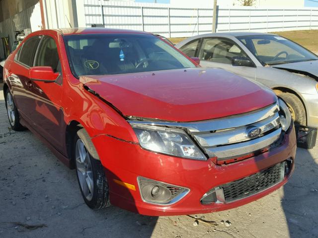 3FAHP0KC9AR192855 - 2010 FORD FUSION SPO RED photo 1