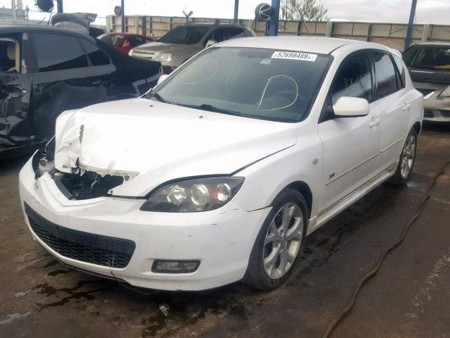 JM1BK343X91245808 - 2009 MAZDA 3 S WHITE photo 2