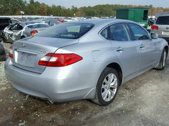 JN1BY1AR5BM373005 - 2011 INFINITI M37 X SILVER photo 4