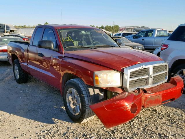 1D7HE42K96S575453 - 2006 DODGE DAKOTA SLT MAROON photo 1