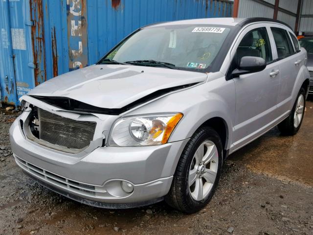 1B3CB9HB3BD262304 - 2011 DODGE CALIBER UP SILVER photo 2