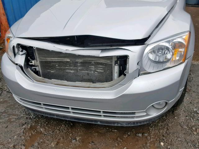 1B3CB9HB3BD262304 - 2011 DODGE CALIBER UP SILVER photo 9