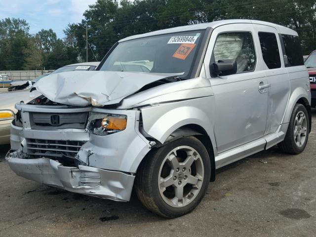 5J6YH189X7L008422 - 2007 HONDA ELEMENT SC SILVER photo 2