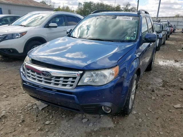 JF2SHAEC8BH760208 - 2011 SUBARU FORESTER L BLUE photo 2