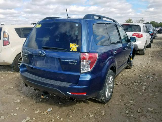 JF2SHAEC8BH760208 - 2011 SUBARU FORESTER L BLUE photo 4