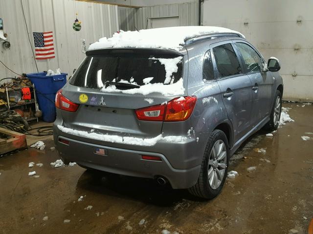 JA4AR4AU9BZ014412 - 2011 MITSUBISHI OUTLANDER GRAY photo 4