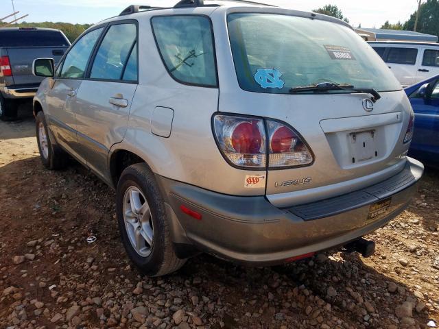 JTJGF10U920129392 - 2002 LEXUS RX 300 SILVER photo 3