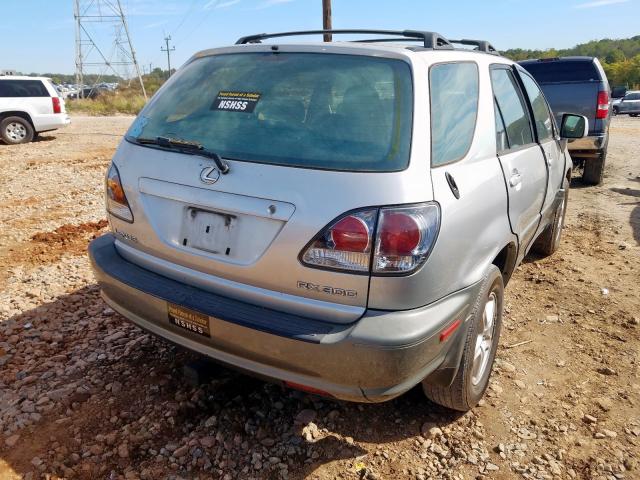 JTJGF10U920129392 - 2002 LEXUS RX 300 SILVER photo 4