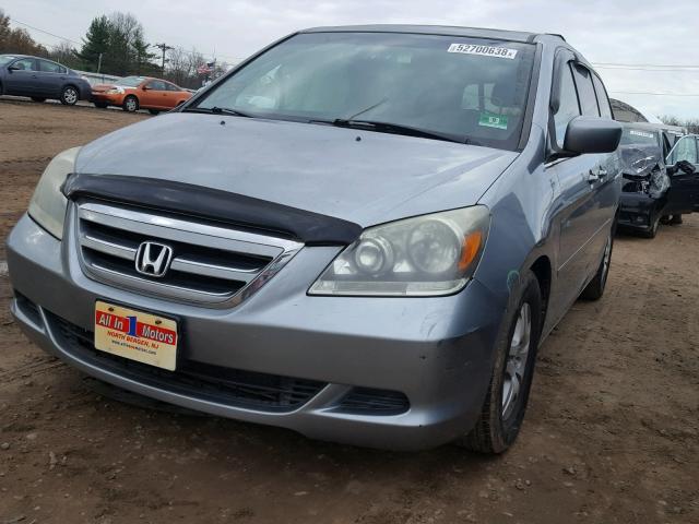 5FNRL38787B131061 - 2007 HONDA ODYSSEY EX SILVER photo 2