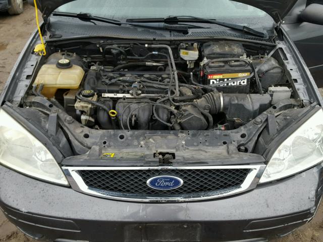 1FAHP34N57W175671 - 2007 FORD FOCUS ZX4 CHARCOAL photo 7